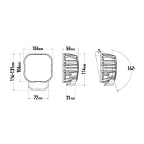 Phare LED LAZER Utility-50 Noir Gyrophare – Puissance & Sécurité