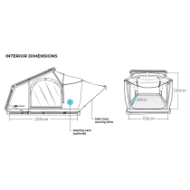 Tente de toit rigide ARB Intrepid Slimline 2.5 : confort et espace
