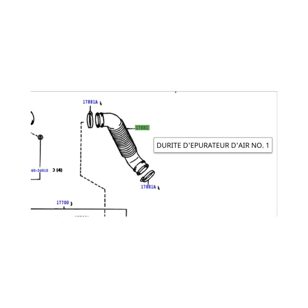 Durite accordéon turbo KZJ70 KZJ73 DTC Parts - Qualité 4x4