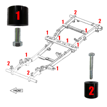 Kit Body Lift +4 cm Suzuki Santana Samurai Châssis Long