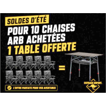 PACK 10 CHAISES  TABLE OFFERTE - Chaise bivouac pliante ARB Base Camp