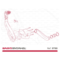 Snorkel Bravo Toyota Land Cruiser 150 Prado 2009+ - Kit Complet Off