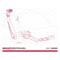 Snorkel Bravo Mitsubishi Pajero V80/V90 : Offrez-lui l'aventure !