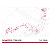 Snorkel Bravo Mercedes G Class W460/461/463 - Kit Complet Offroad