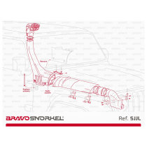 Snorkel Bravo Jeep Wrangler JL/Gladiator JT : Offrez performance et