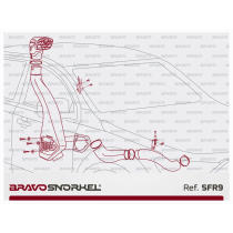 Snorkel Bravo Ford Ranger 2.2/3.2 PX 2011-2022 - Performance Offroad