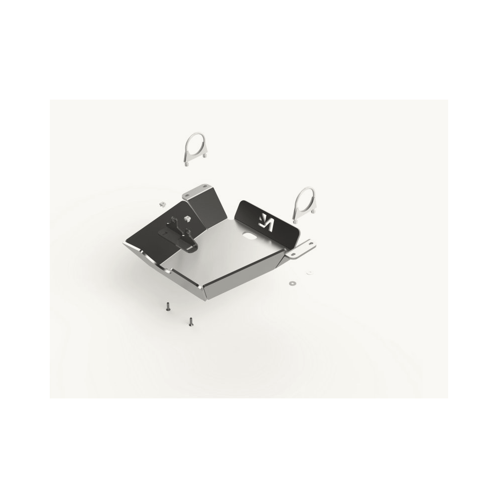 Ski protection différentiel arrière aluminium 8mm