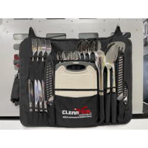 Ensemble de Couverts ClearView 24 Pièces avec Housse de Transport Camping 4x4