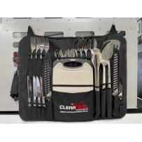 Ensemble de Couverts ClearView 24 Pièces avec Housse de Transport Camping 4x4