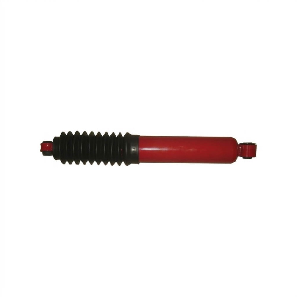 Amortisseur de direction XT Automotive rouge avec soufflet noir et extrémité rouge, conçu pour Suzuki SJ/Samurai