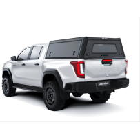 HardTop Alu-Cab Explorer noir lisse pour Toyota Hilux Travo double cabine