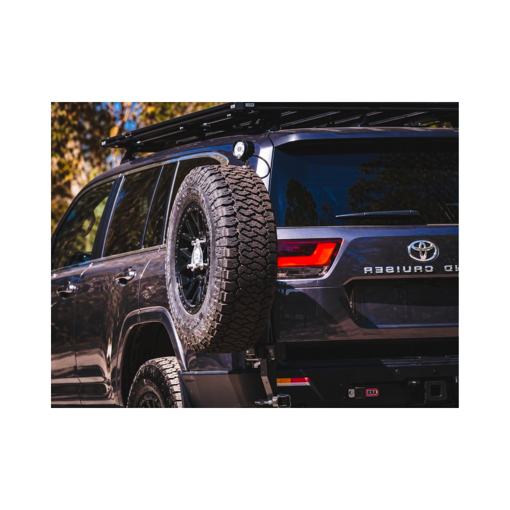 Porte roue de secours Kaymar gauche Land Cruiser 300 robuste