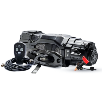 Treuil ARB 4,5T 12V avec corde synthétique 28M grise 4x4