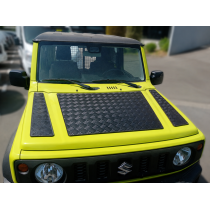 Protection capot aluminium strié 2mm noir Suzuki Jimny 2018+