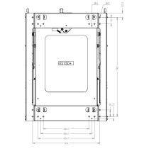 Clearview Easy Slide ES150-PLUS – Support Réfrigérateur 4x4 738x460 mm