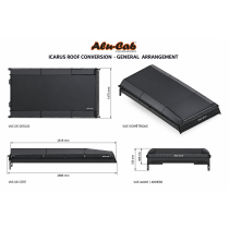 Toit Relevable Alu-Cab Icarus Noir Defender 110