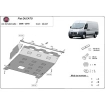 Protection Moteur Boîte Fiat Ducato 2006-2016 Acier 2,5 mm