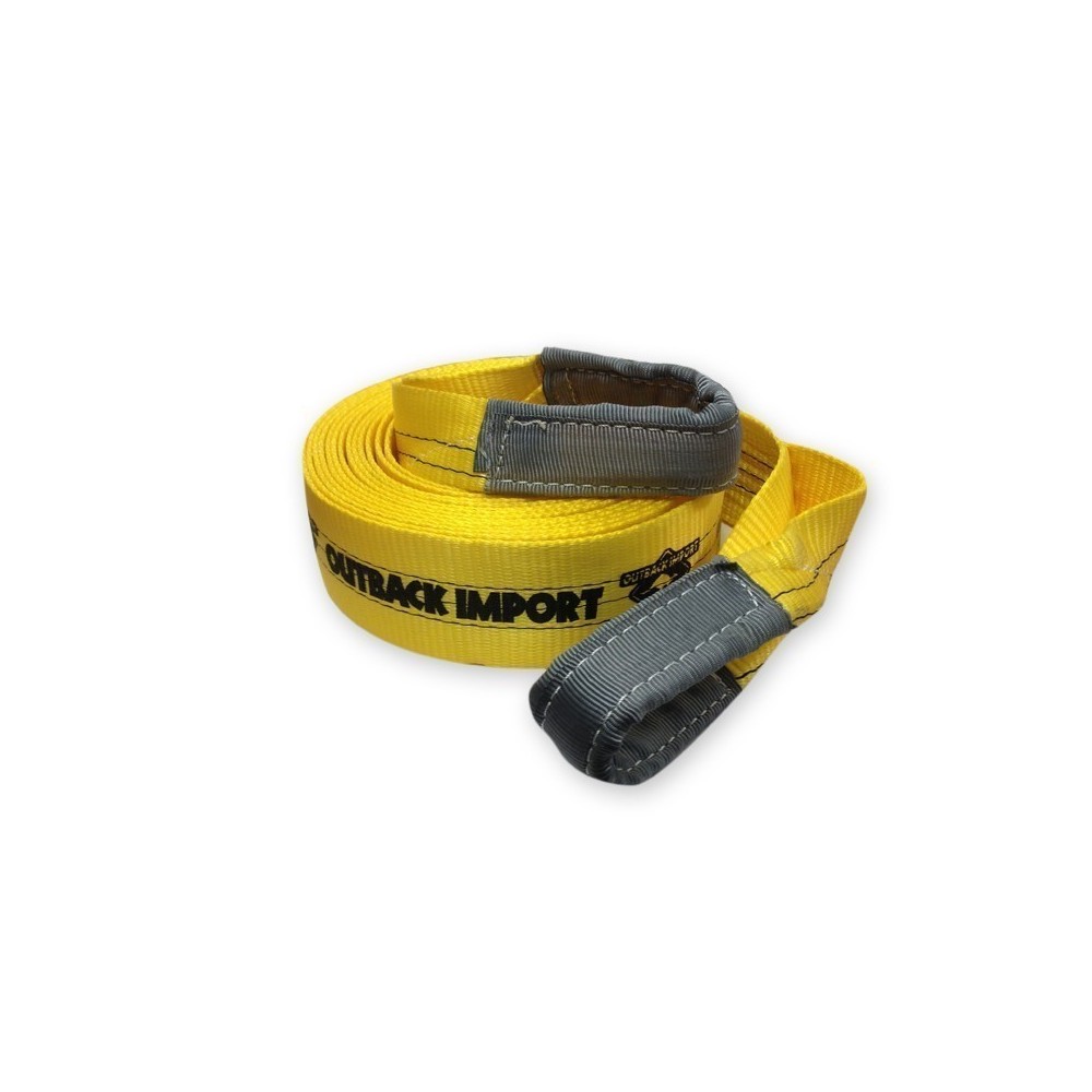 Sangle de traction 10M 12T Outback Import jaune, robuste 4x4