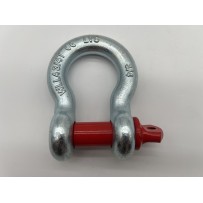 Manille lyre galvanisée Ø22mm axe rouge - 4750kg Outback Import