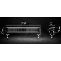 KIT BARRES LED SPEEDDRIVE 40W LUMIDRIVE - Pack 2x 345mm + Faisceau