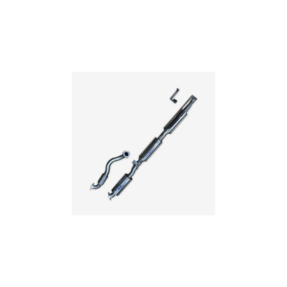 Ligne Échappement Complète Sortie Latérale Tecinox Toyota Land Cruiser HZJ78 4.2D 1999-2007