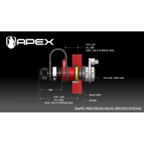 Valve dégonflage rapide Apex RPV XL : précision et vitesse pneus 4x4
