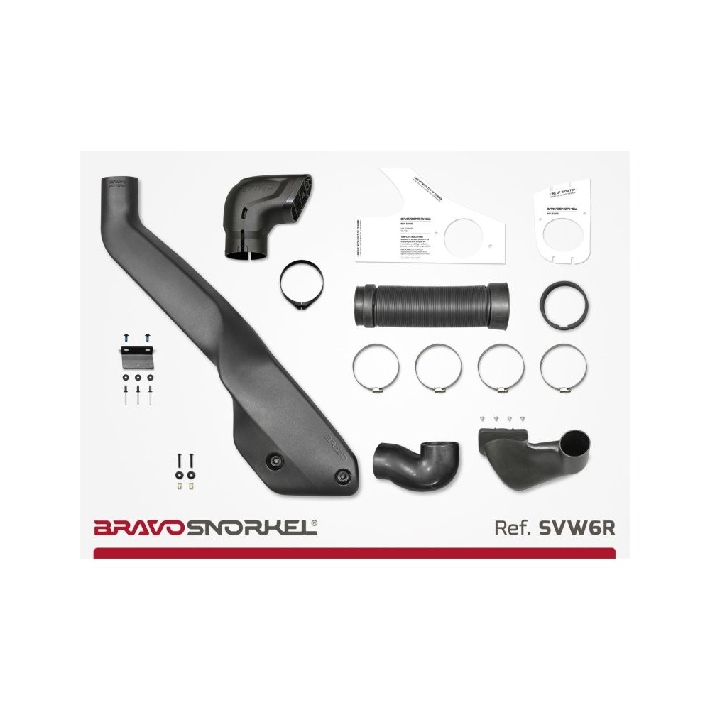 Snorkel Bravo pour VW Transporter T5 T6 – Performance & Protection