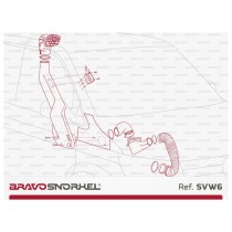 Snorkel Bravo pour VW Transporter T5 T6 – Performance & Protection