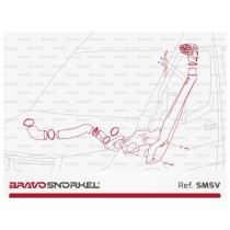 Snorkel Bravo Mercedes Sprinter W907 2018-2022, Offrez Performance 