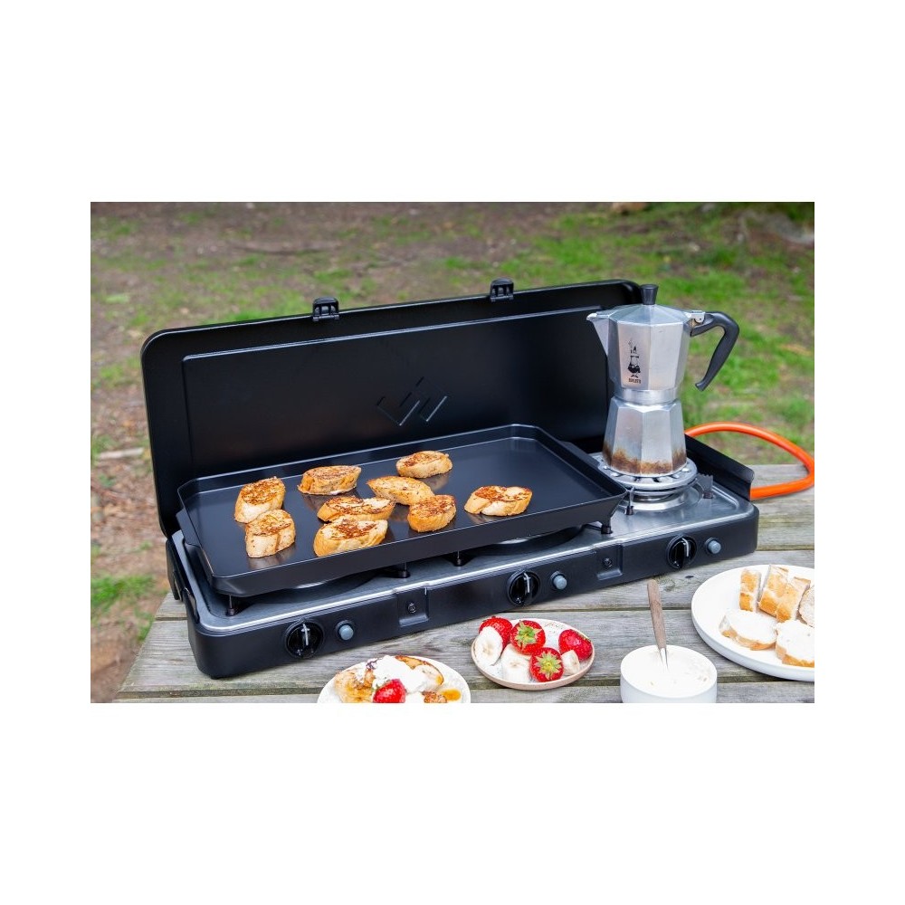 Plaque plancha Cadac 2 Cook pour réchaud – Idéale 2 & 3 brûleurs