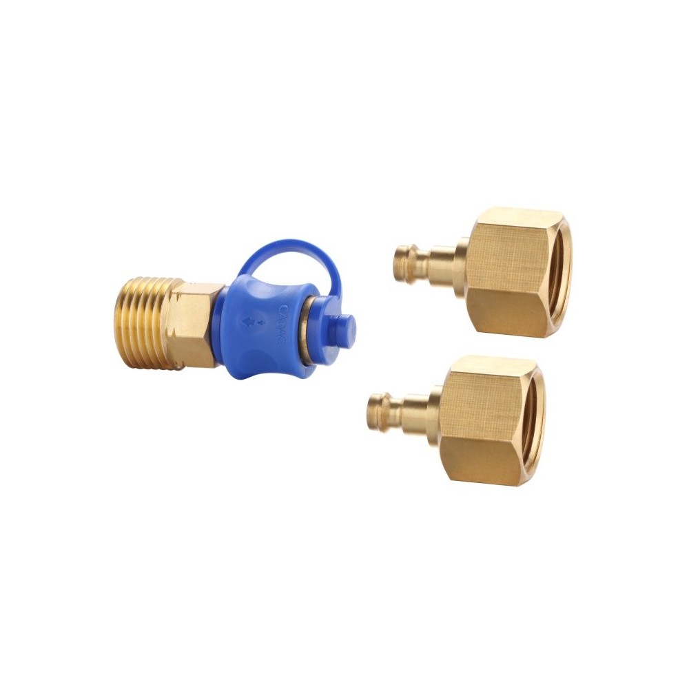 Couplage rapide double Cadac G1/2 : raccord gaz pratique et sécurisé