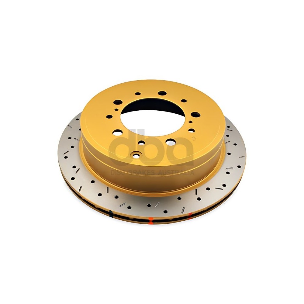 Disque frein arrière rainuré percé DBA Toyota VDJ200 – Perform