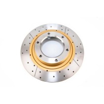 Disque de frein avant rainuré percé DBA HDJ80 - Performance et s?
