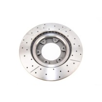 Disque de frein avant rainuré percé DBA HDJ80 - Performance et s?