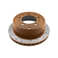 Disque frein arrière rainuré percé DBA HDJ100 : performance et s