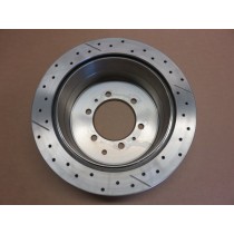 Disque frein arrière rainuré percé DBA HDJ100 : performance et s