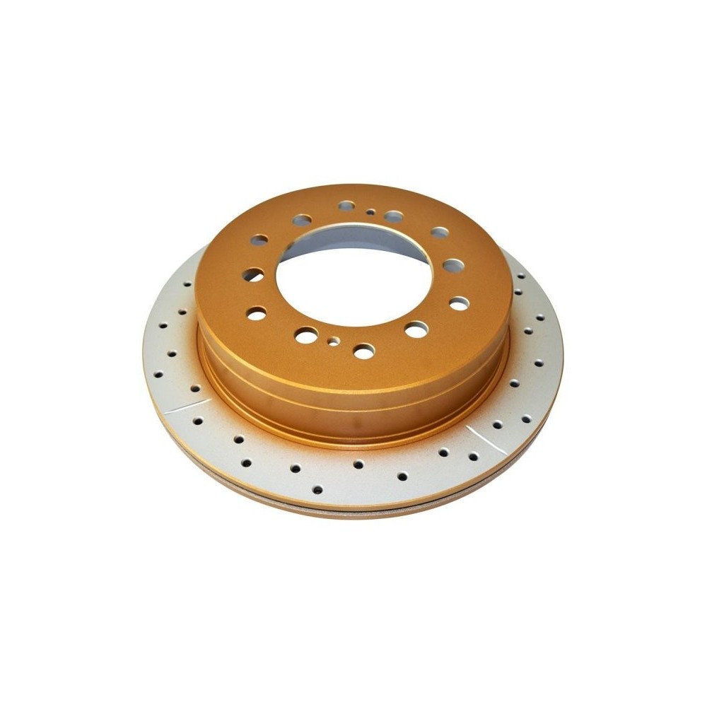 Disque de frein arrière rainuré percé DBA pour Land Cruiser – 
