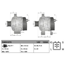 Alternateur Denso 12V 100A NEUF pour Land Cruiser KDJ12 KDJ15