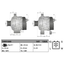 Alternateur Denso 12V 130A Neuf pour Land Cruiser KDJ12 KDJ15