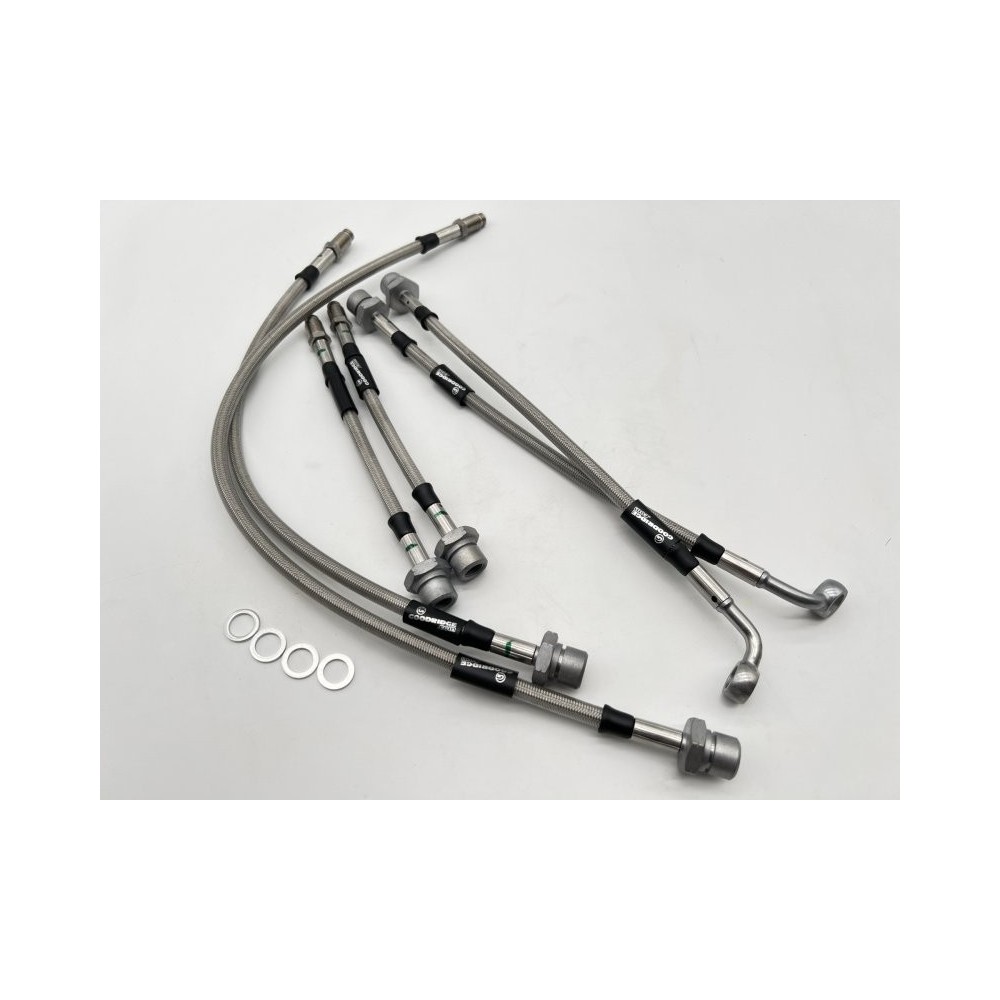 Durites de frein aviation inox HZJ73 KZJ73 - Kit complet 4x4 fiable