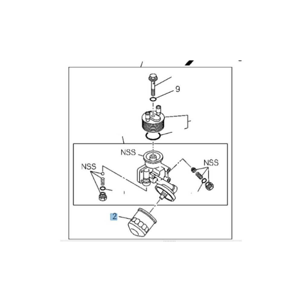Filtre à huile Isuzu DMax 2007-2012 – Qualité origine constructeur