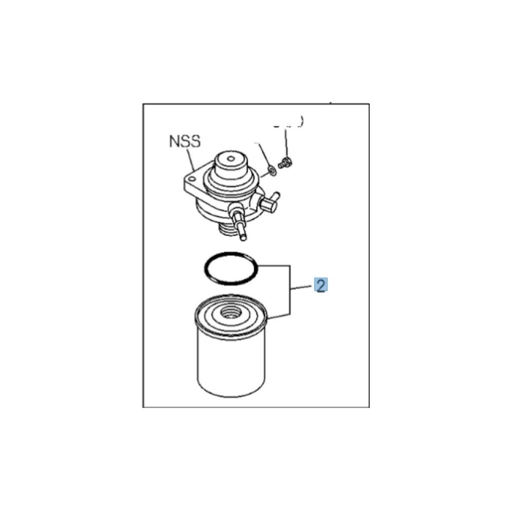 Filtre à carburant Isuzu DMax 2007-2012, qualité origine
