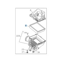 Filtre à air Isuzu DMax II 2017-2020, qualité d'origine constructeur