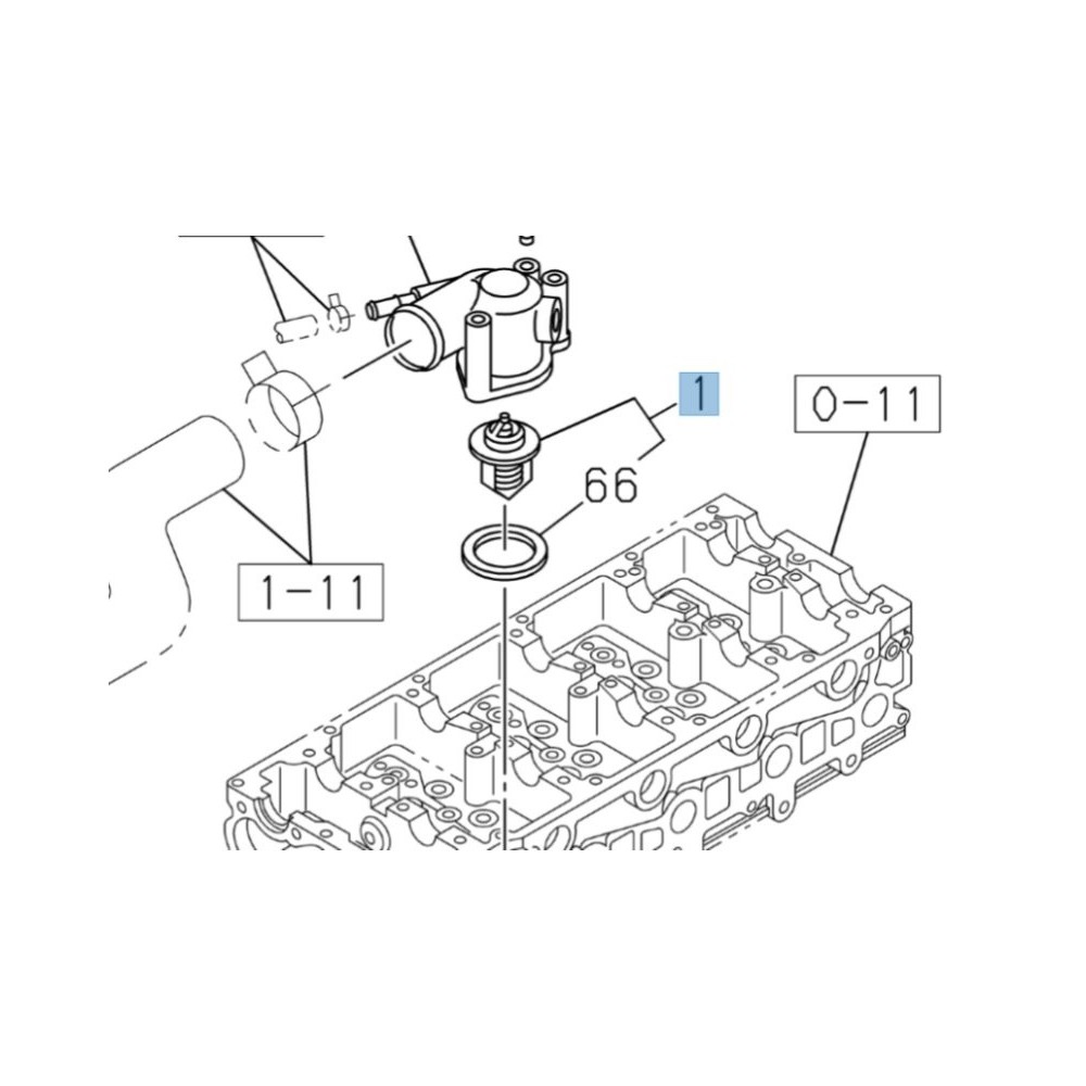 Kit Thermostat + Joint Isuzu D-Max II 2012-2016 Origine Qualité