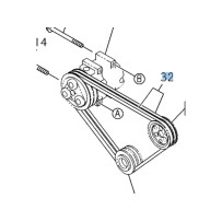 Courroie compresseur clim Isuzu DMax I 2007-2012 origine qualité