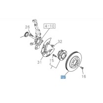 Disque de frein avant Isuzu D-Max III 2020+ qualité origine