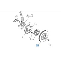 Disque de frein avant Isuzu D-Max III 2020+ qualité origine