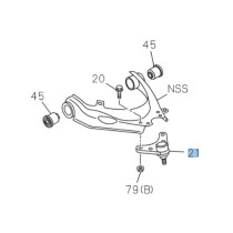 Rotule suspension supérieure avant Isuzu D-Max II 2012-2020 fiable