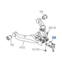 Rotule de suspension avant Isuzu DMax I II III - Qualité origine