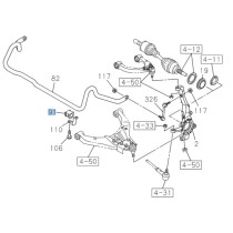 Silentbloc barre stabilisatrice avant Isuzu DMax III 2020+ robuste